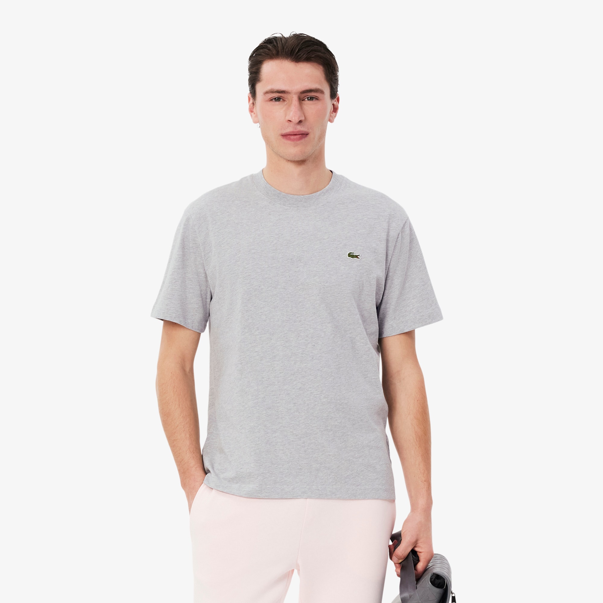 Tシャツ・カットソー LACOSTE Men T-shirt Grey TH7318 CCA Lacoste Logo Men's T-Shirt Gray TH7318-00-CCA | FOOTDISTRICT