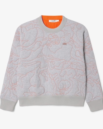 Women's Oversized Reversible Embroidered Sweatshirt