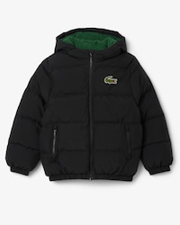 Kids' Embroidered Crocodile Hooded Puffer Jacket