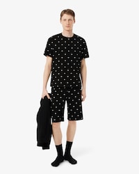 Men's Printed Cotton Pajama Set