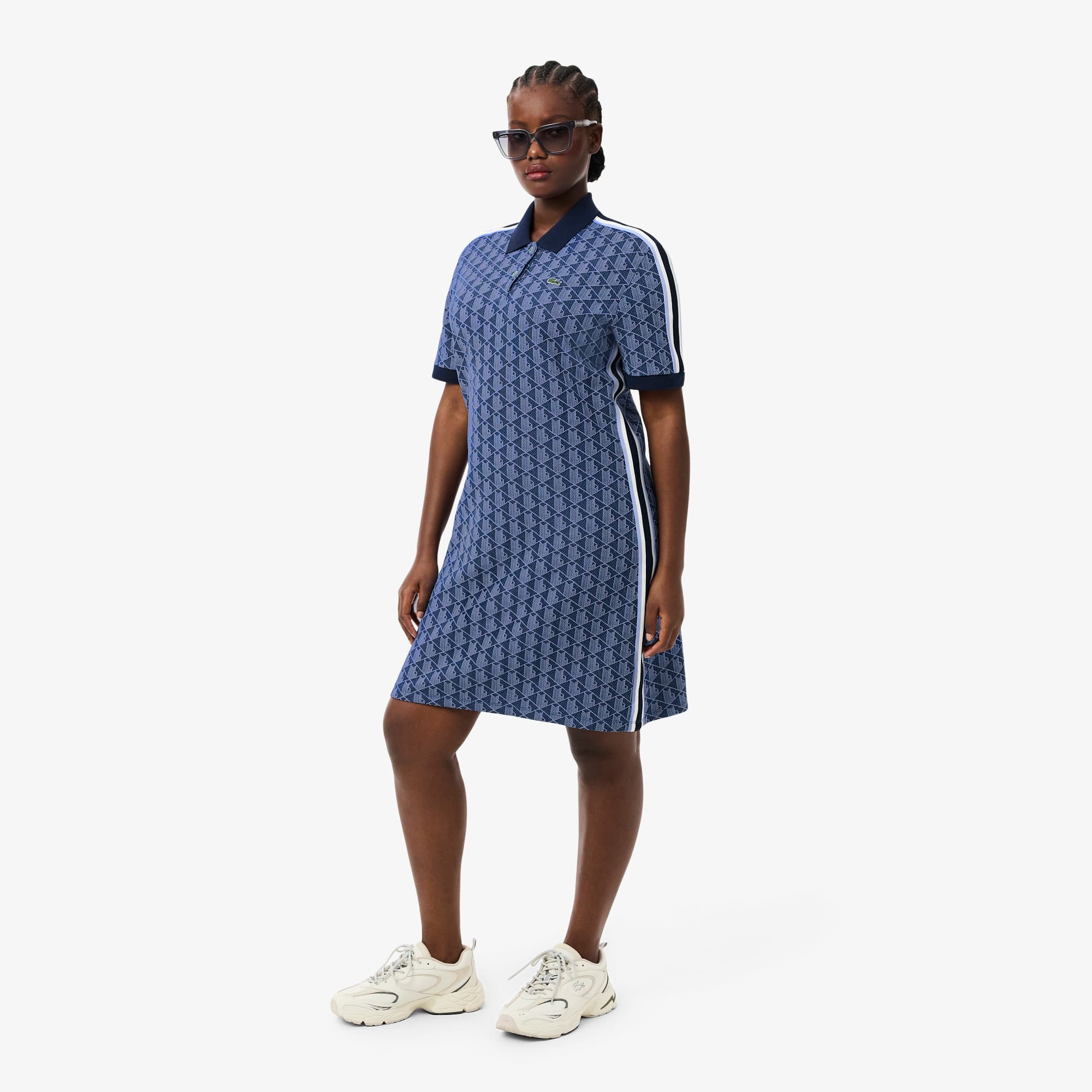 lacoste slim fit polo dress Women's Slim Fit Monogram Polo Dress - Dresses - New In 2026