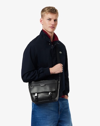 Men's Ossian Flap Close Leather Satchel
