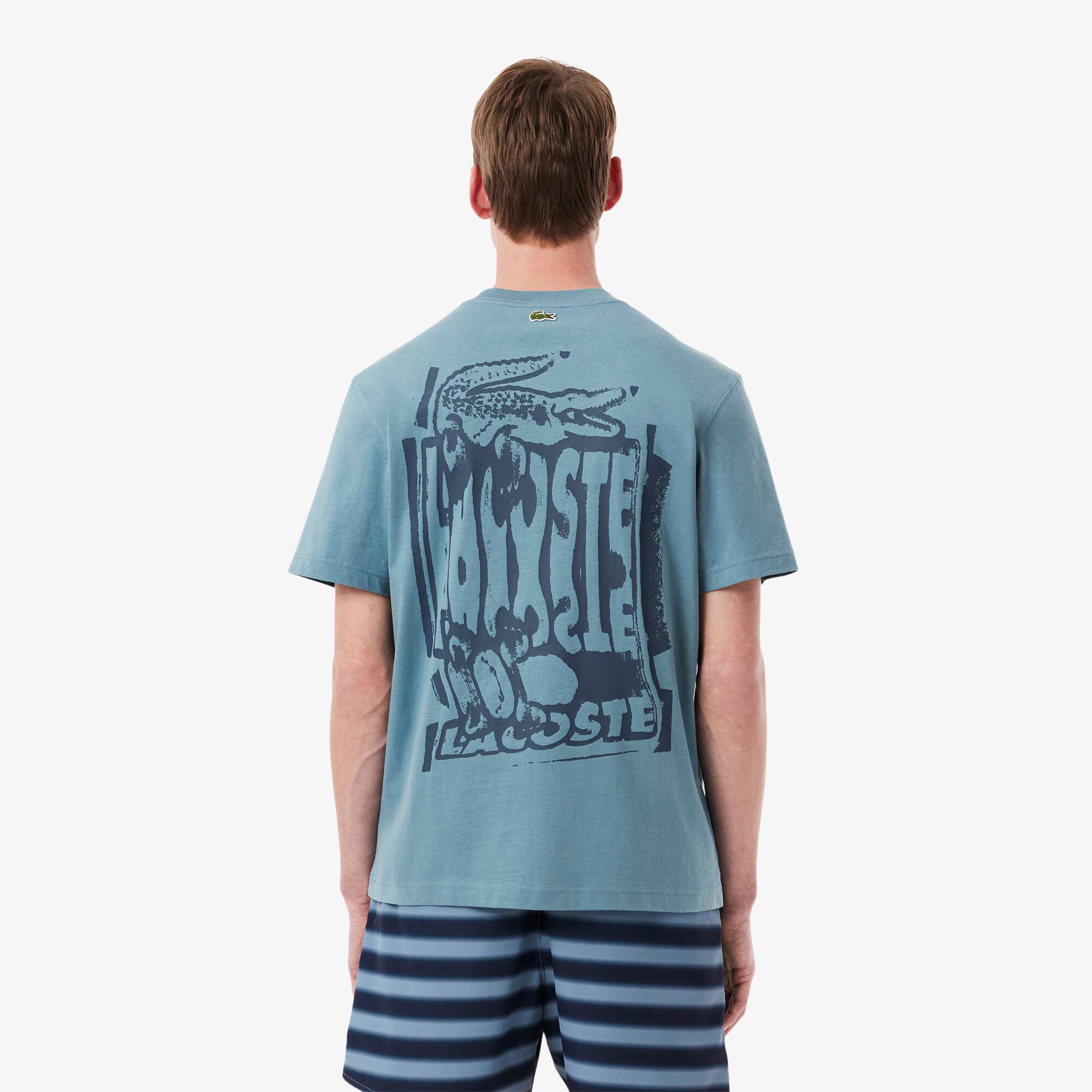 Men's Cotton Jersey Graphic T-Shirt - T-shirts - New In 2026 | Lacoste