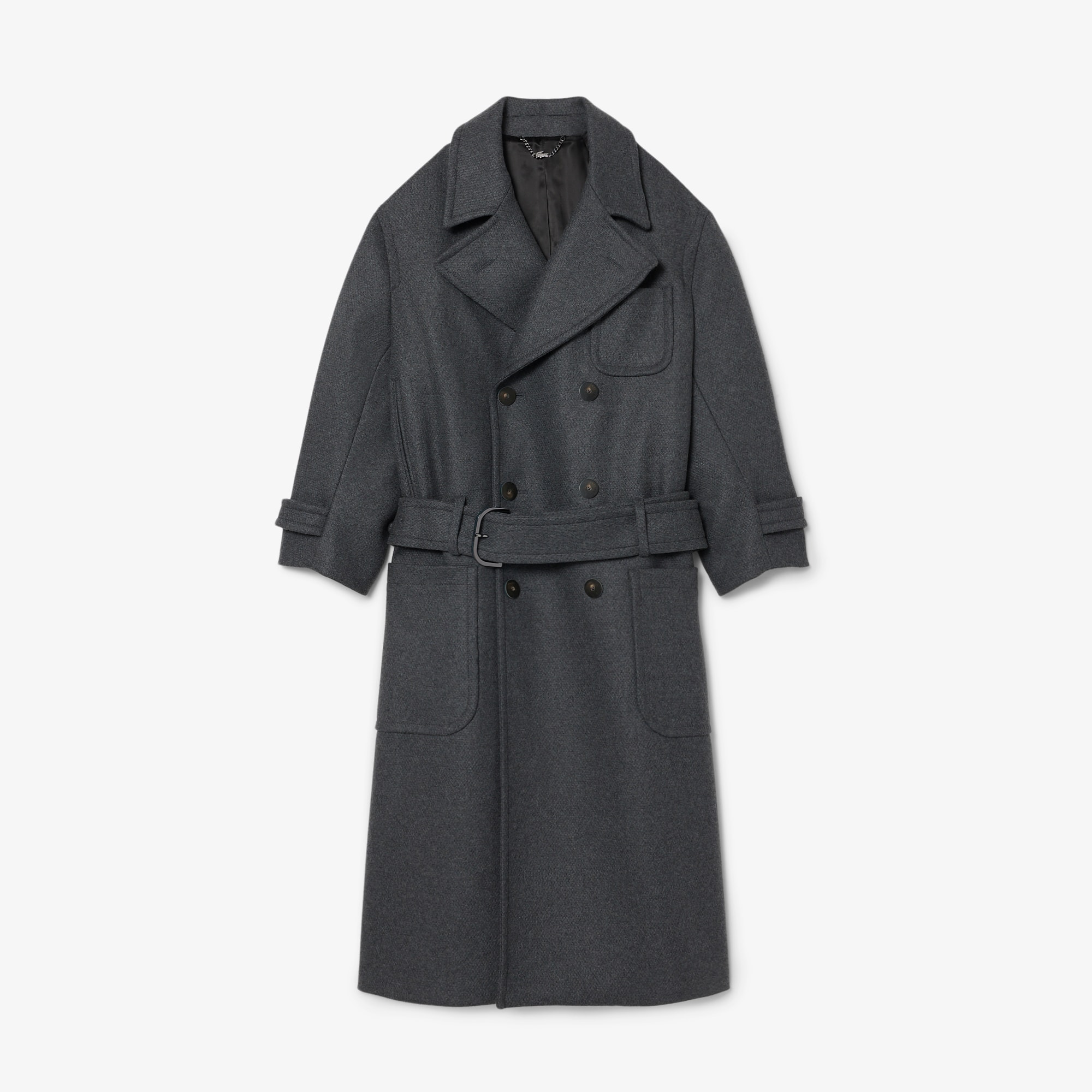 Runway Oversized Double Breasted Wool Coat - Jackets & Coats - New