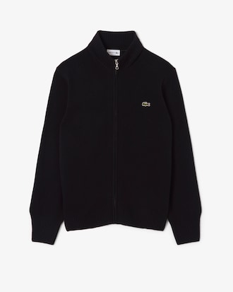 Men's Wool Zip-Up Sweater