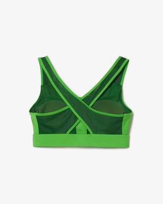 Bralette elástico deportivo con Color Block y Cierre