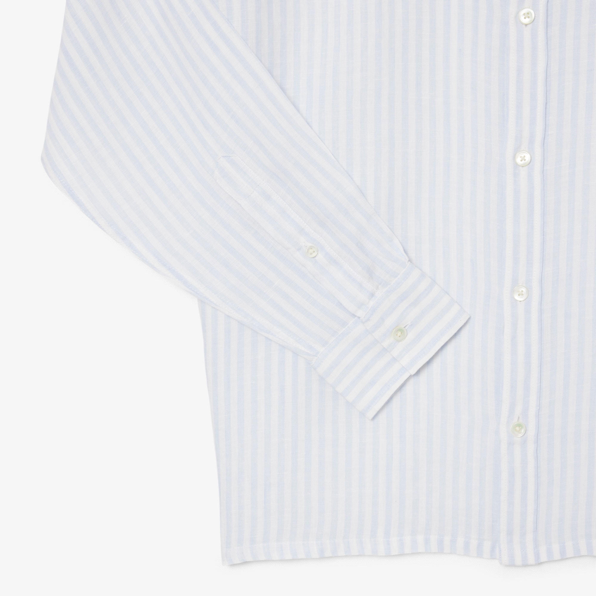 Men's Regular Fit Striped Linen Shirt
