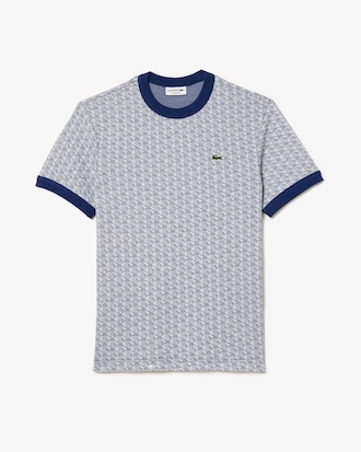 Men's Regular Fit Monogram Jacquard T-Shirt