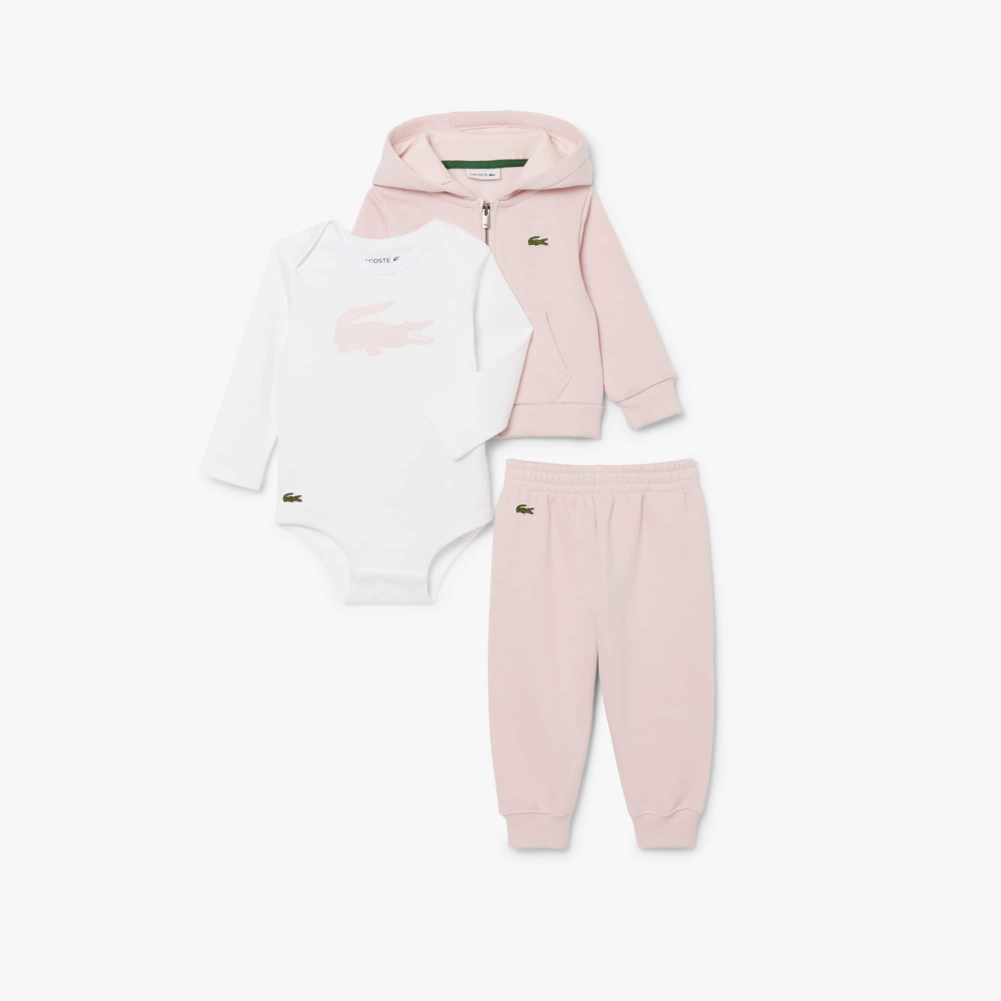 Lacoste Infants' Fleece Set - 12m In Gray