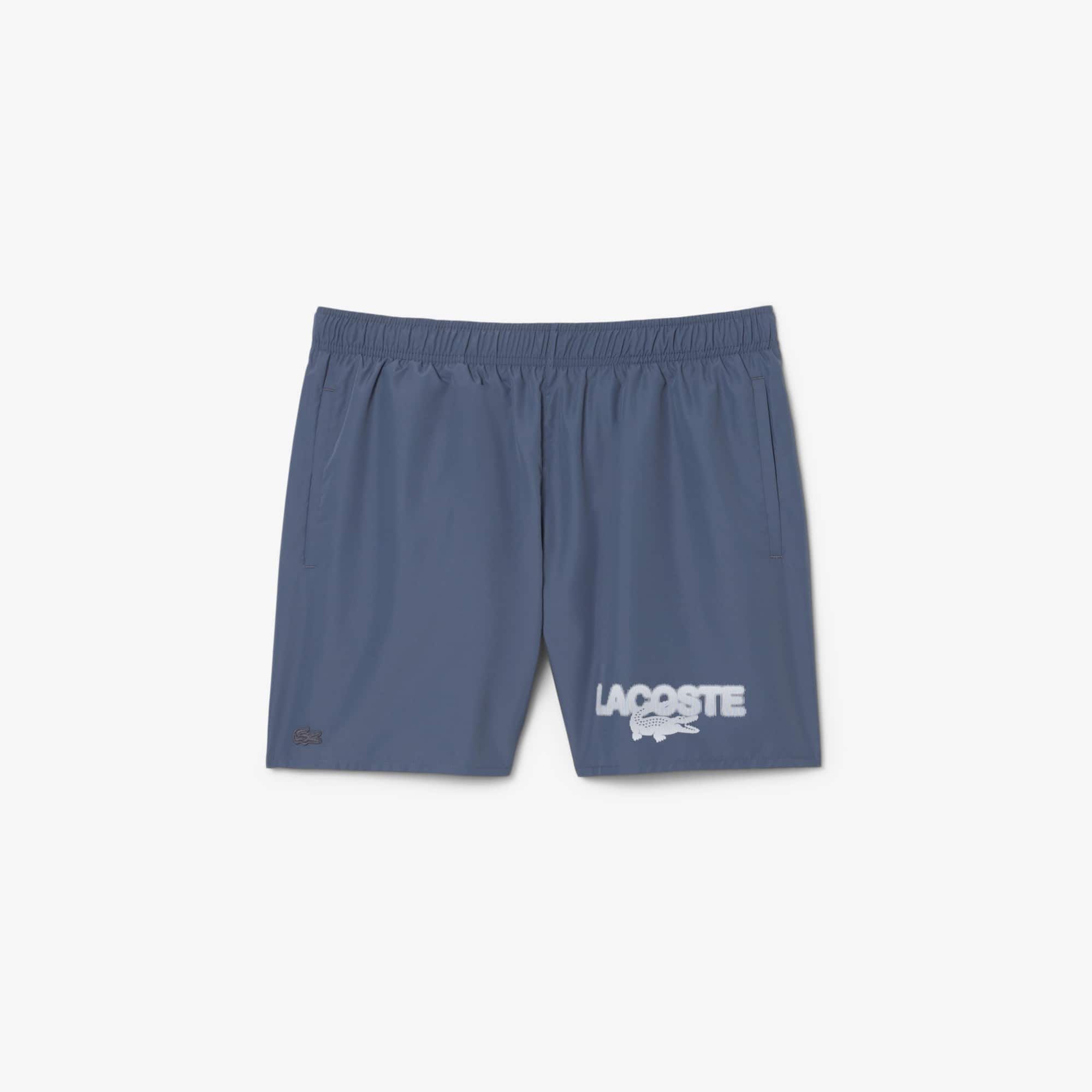 Mid Length Printed Swim Trunks