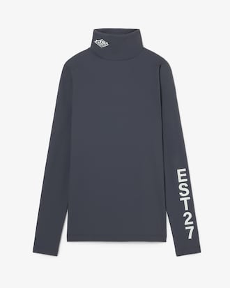 Runway High Neck Printed Stretch T-shirt