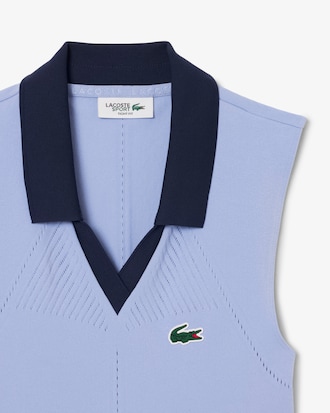 Women's Sleeveless Stretch Knit Tennis Polo