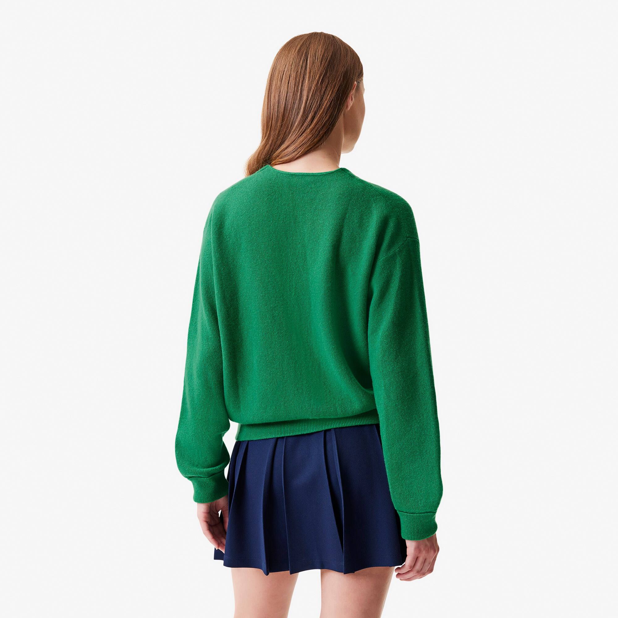EL LA LAGO DI COMO 売れ筋商品|||エル ラ ラゴ ディ コモ ニット&セーター アウター レディース Sweaters Green ラコステ LACOSTE グラフィカルワニロゴジャカードニット
