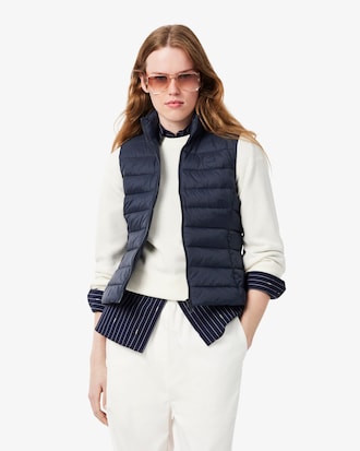 Water-Repellent Quilted Down Vest
