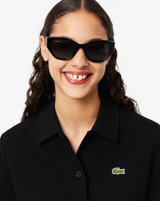 Vestido polo con botones en piqu&eacute; pesado