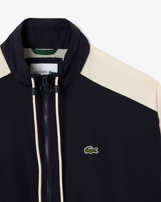 Men's Water Resistant Colorblock Zip-Up Jacket