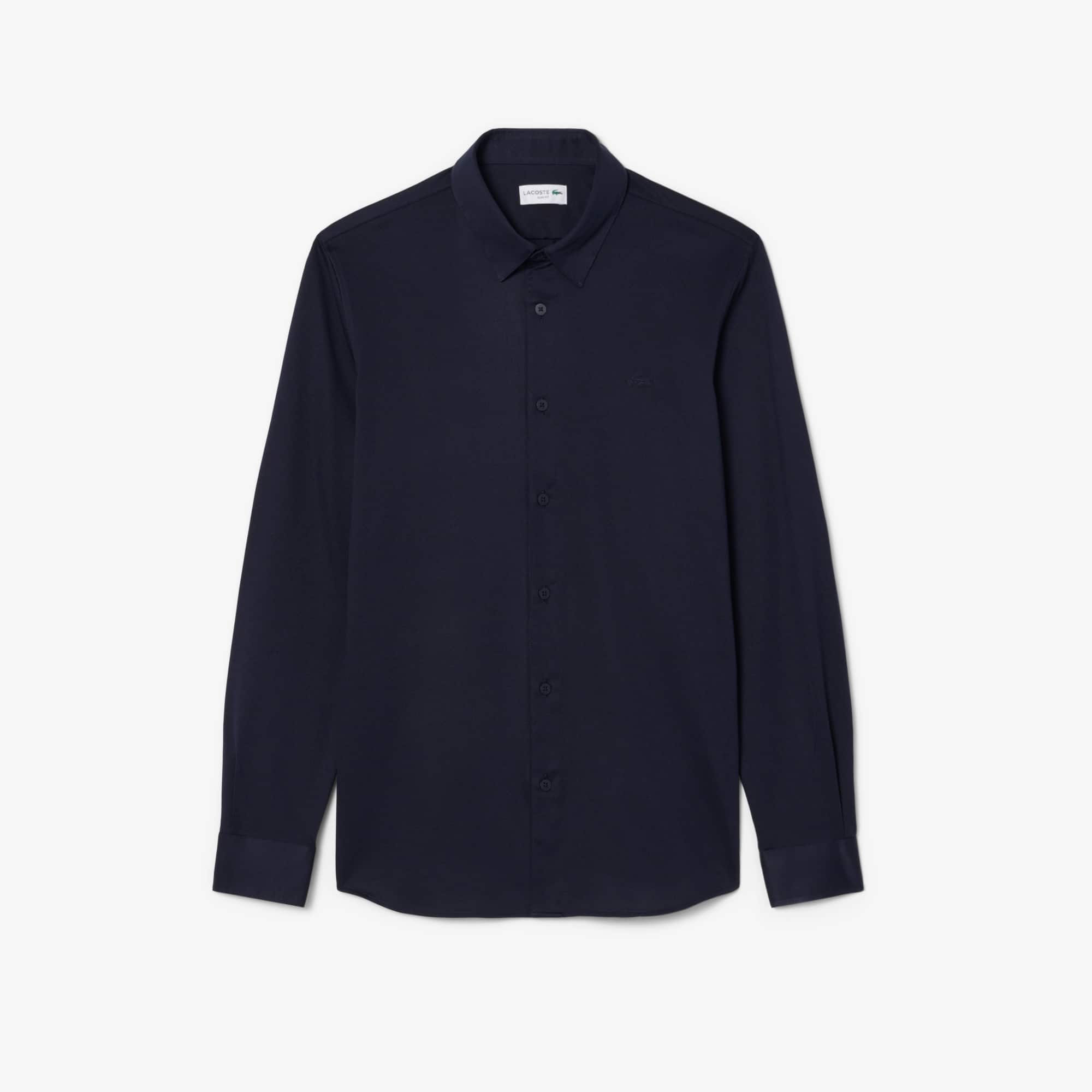 Slim Fit Cotton Blend Shirt