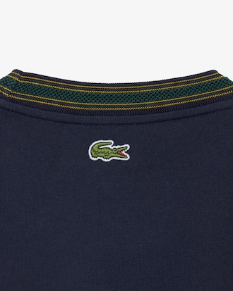 French Made Badge Accent Striped T-shirt