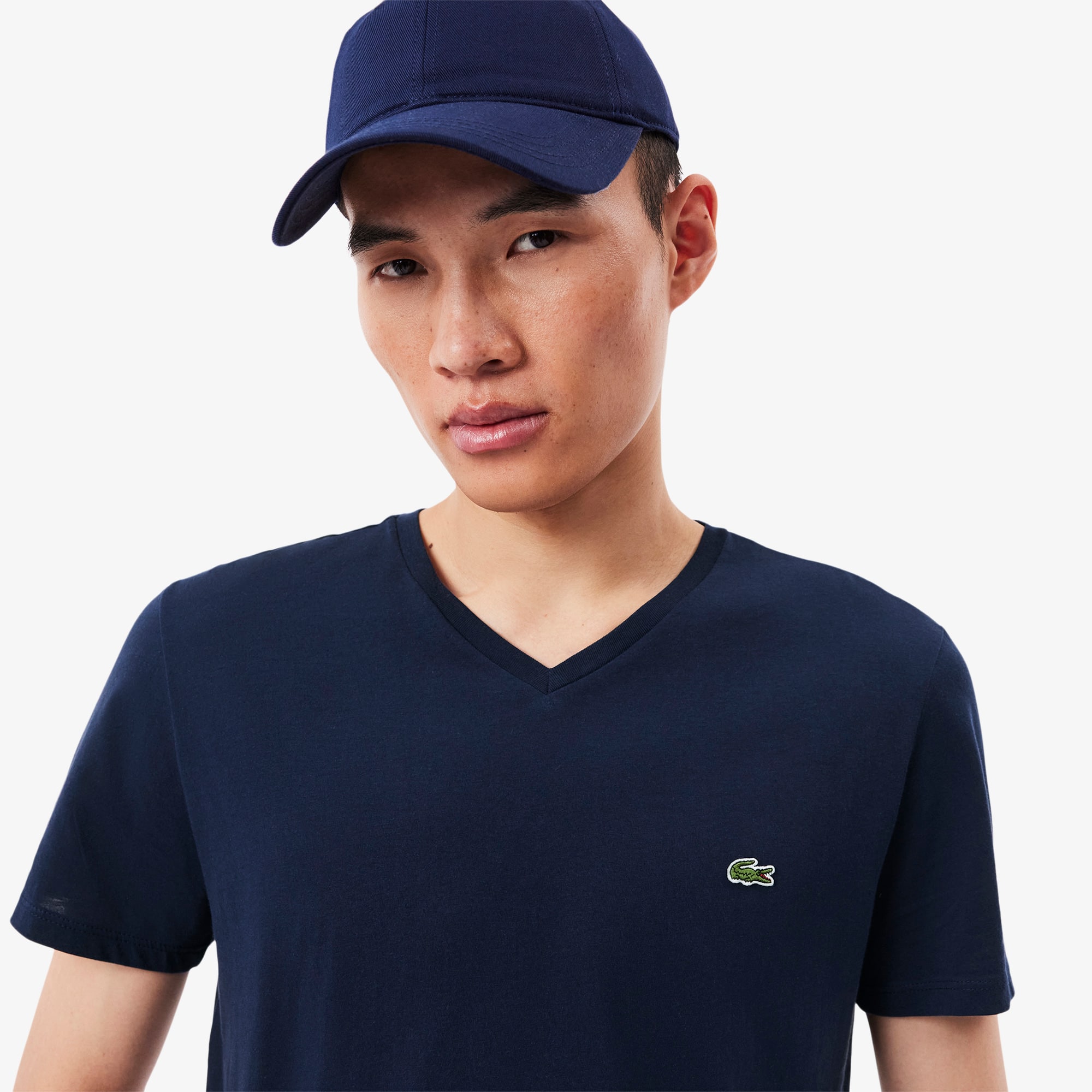 Men's Lightweight Pima Cotton V-Neck T-Shirt - T-shirts