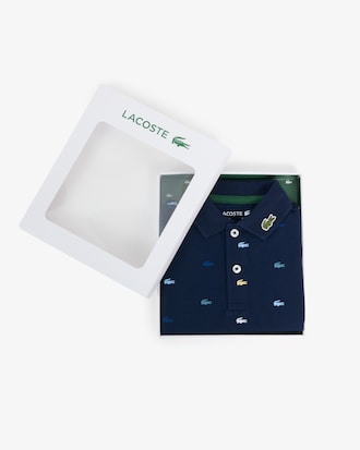 Pa&ntilde;alero de piqu&eacute; con estampado de cocodrilo para beb&eacute;