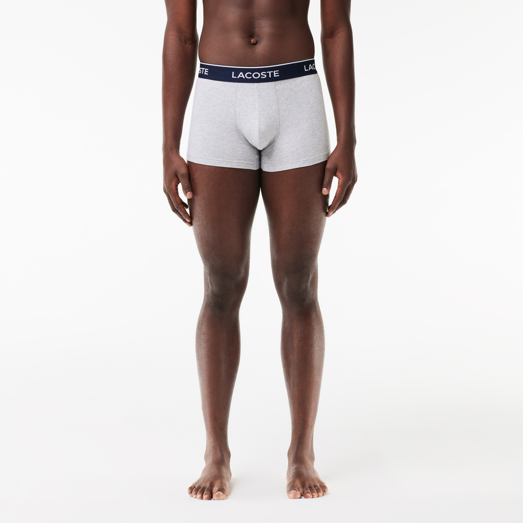 送料込★LACOSTE★Plain 3 Units Men's 3-Pack Stretch Trunks - Underwear - New In 2025 | Lacoste