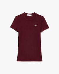 Women's Slim Fit Ribbed Cotton T-Shirt