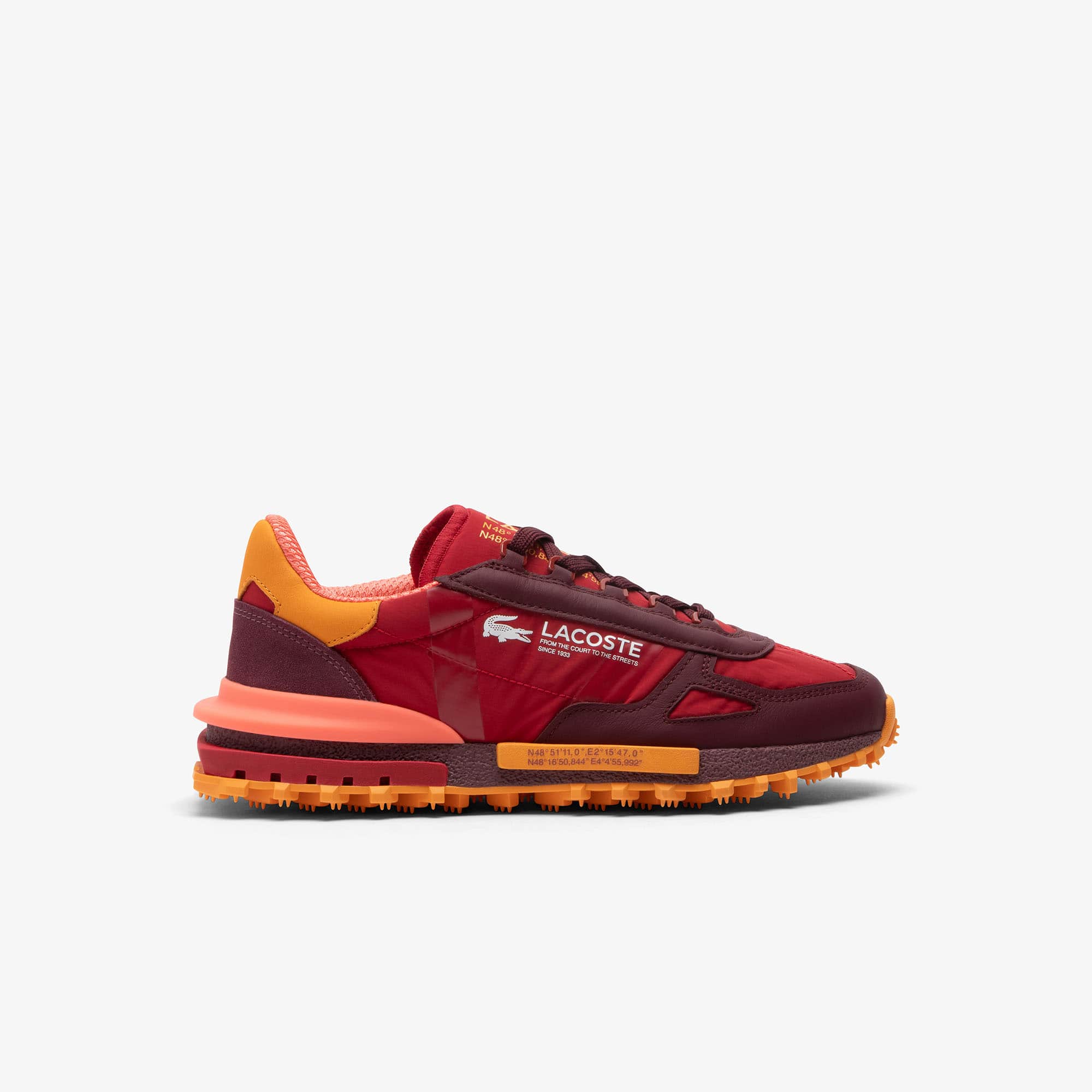 Lacoste Men's Elite Active Leather Sneakers - 10 In Multi