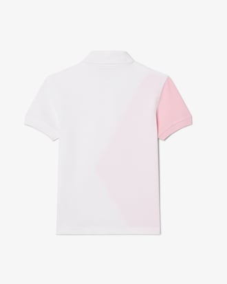 Kids' Contrast Argyle Mini Piqué Polo