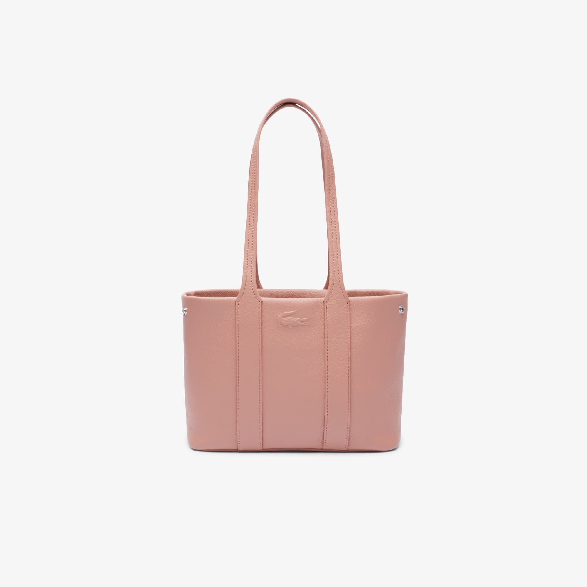 Lacoste Women's Small City Court Grain Leather Tote - One Size In Pink