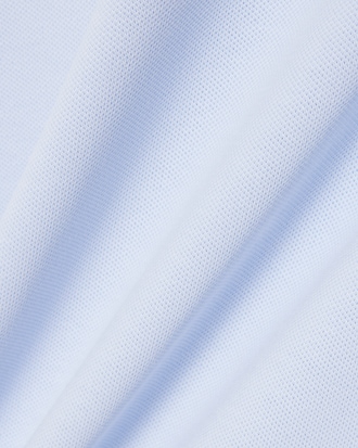 T-shirt en piqu&eacute; stretch &agrave; col ray&eacute;