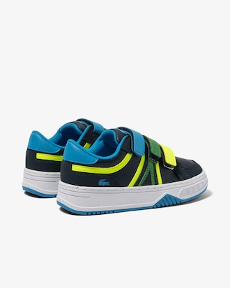 Sneakers sintéticas tricolor para bebés Lacoste L001.