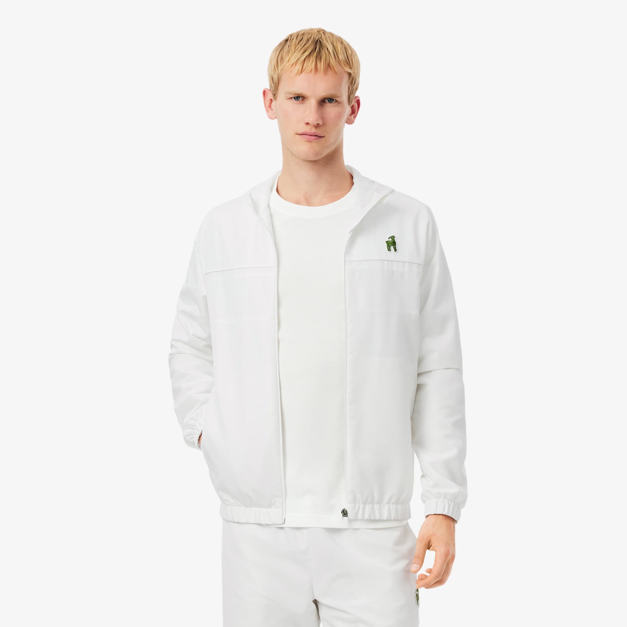Men's Lacoste x Novak Djokovic The GOAT Hooded Jacket - Lacoste x