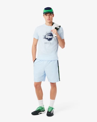 Men's Lightweight Colorblock Stripe Tennis Shorts