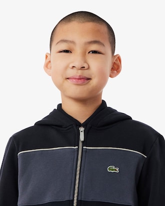 Colorblock Zipped Hoodie