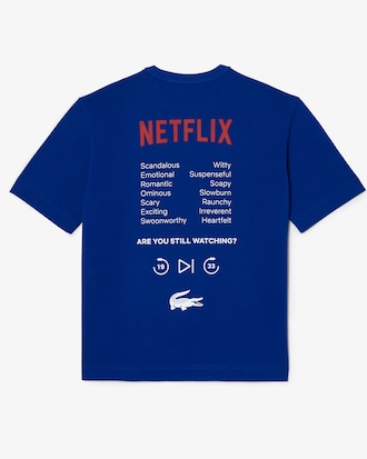 Unisex Lacoste x Netflix Loose Fit Organic Cotton T-Shirt