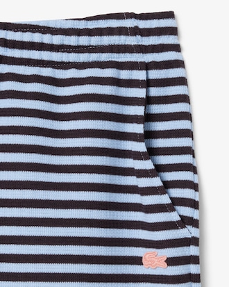 Regular Fit Striped Cotton Shorts