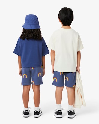 Kids' Rainbow Print Fleece Shorts
