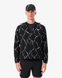 Reflective Crocodile Print Tennis Jacket