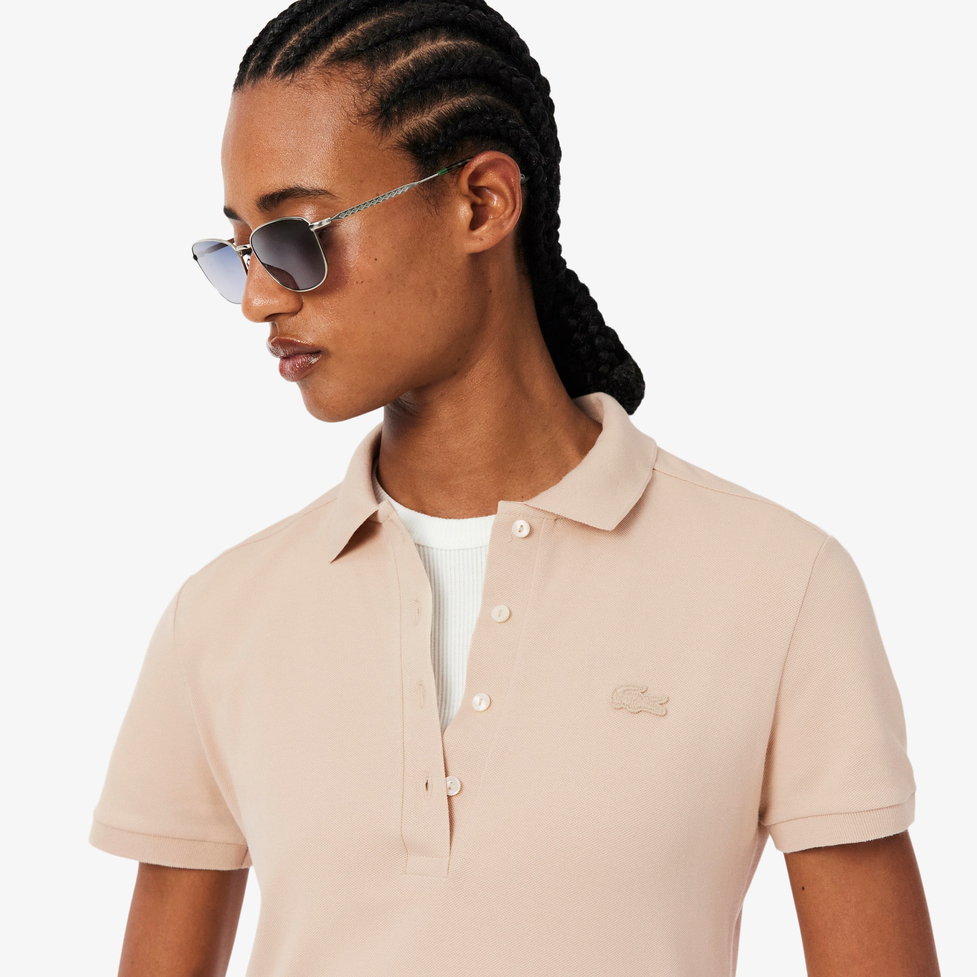 Women's Slim Fit Stretch Mini Piqué Polo Dress