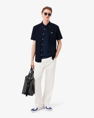 Heavy Cotton and Linen Piqu&eacute; T-Shirt