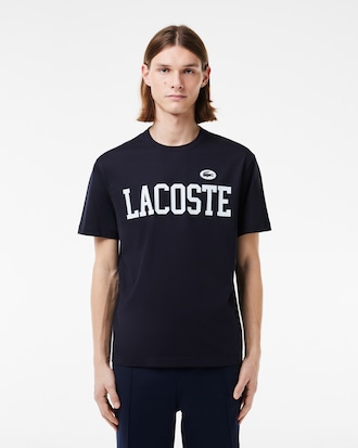 Men's Contrast Badge Cotton T-Shirt