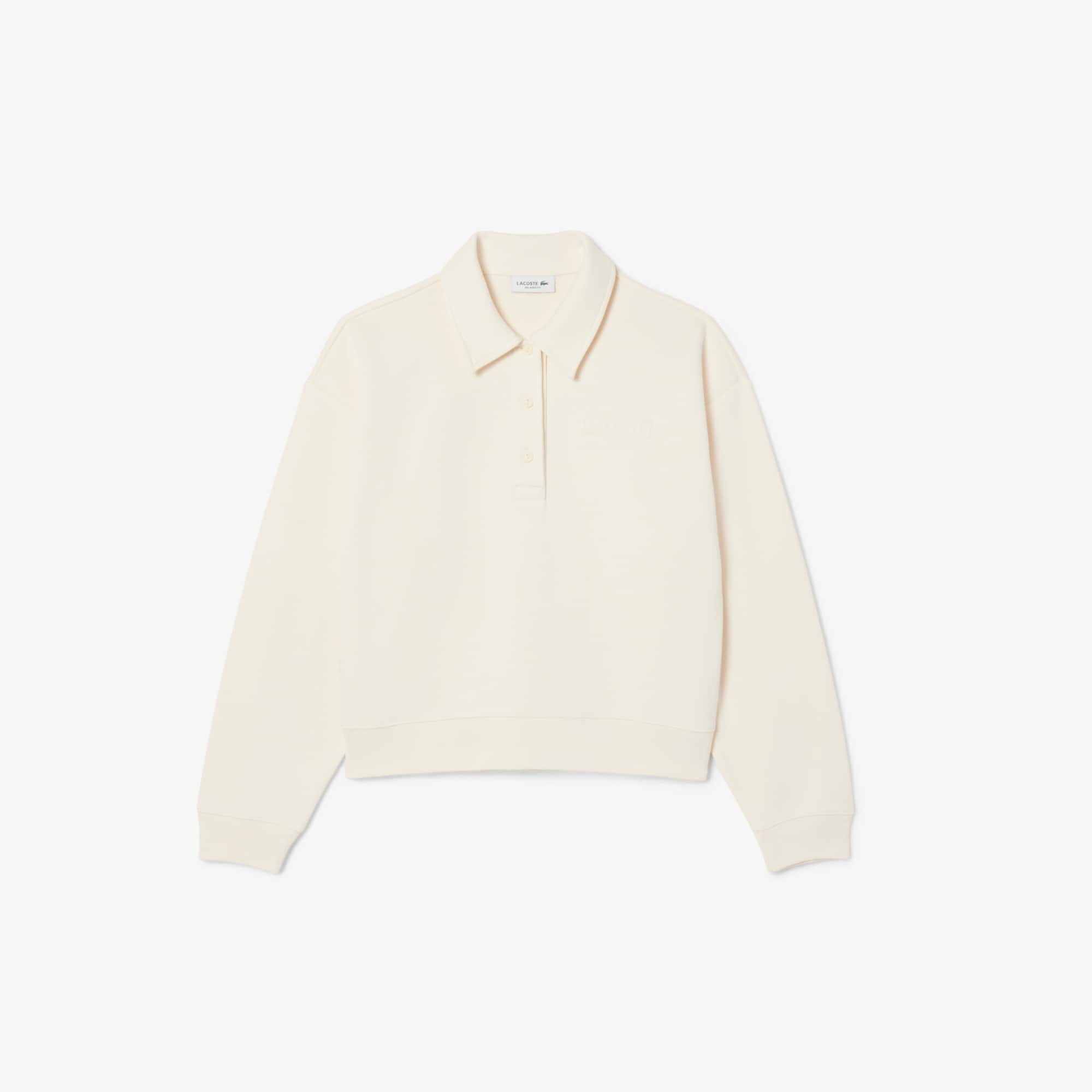 Women's Polo Collar Sweatshirt - Sweaters & Sweatshirts