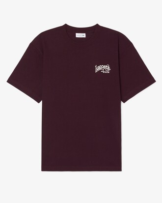 Heavy Cotton Jersey Embroidery Accent T-shirt