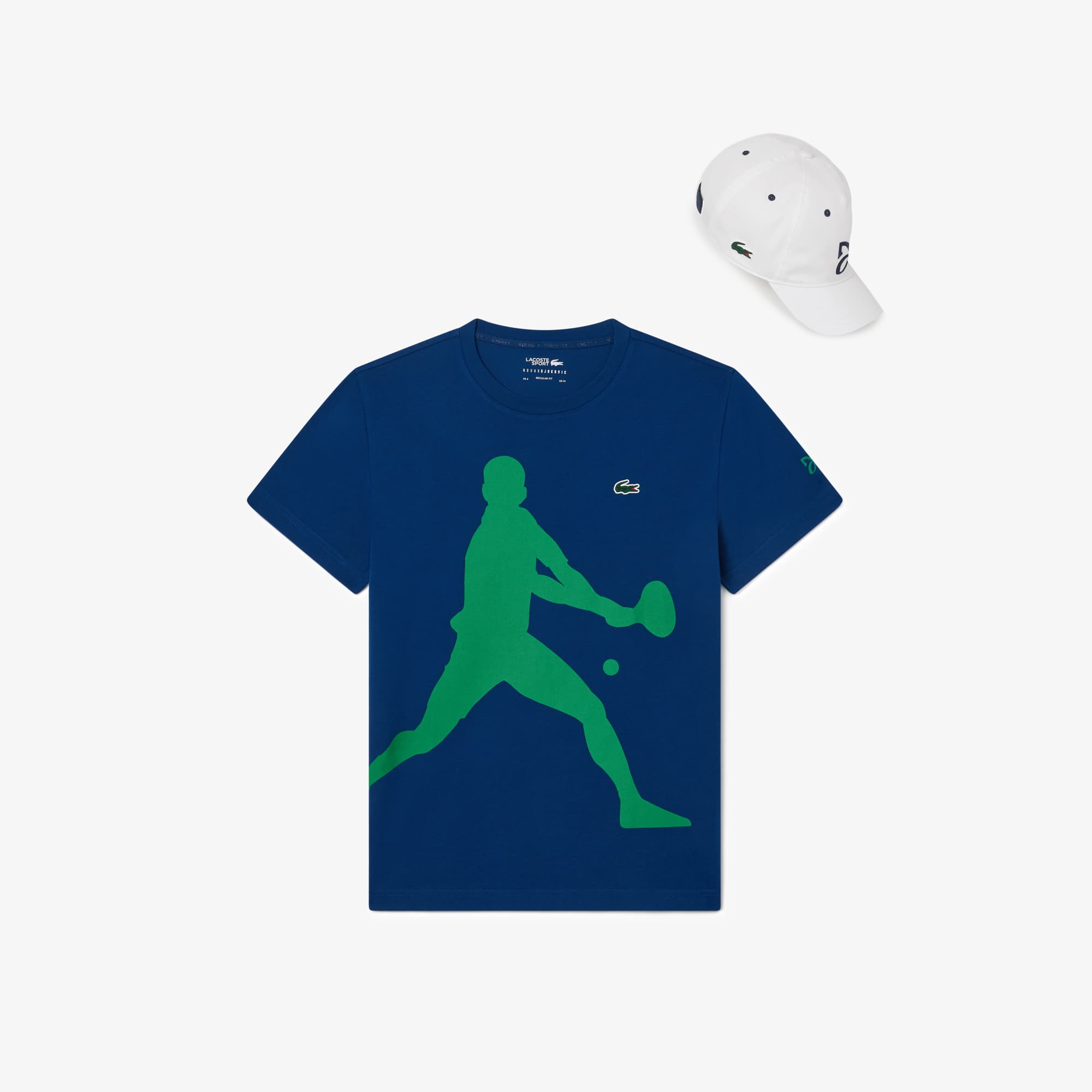 Men's Lacoste Tennis x Novak Djokovic T-Shirt & Cap Set - Lacoste