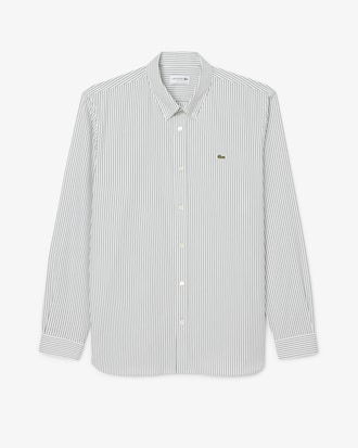 Men's Regular Fit Striped Pinpoint Shirt