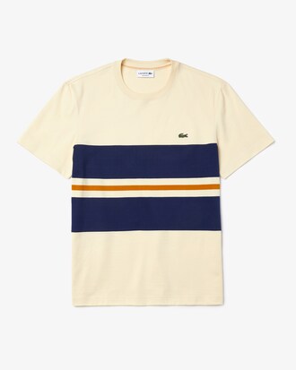 Men&rsquo;s Crewneck Striped Cotton T-shirt