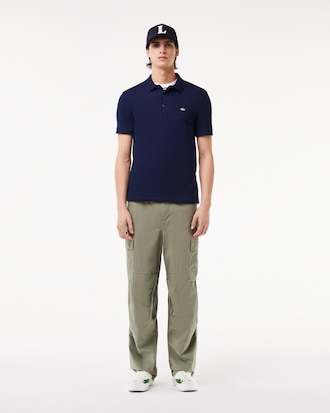 Men's Slim Fit Stretch Mini Piqué Polo
