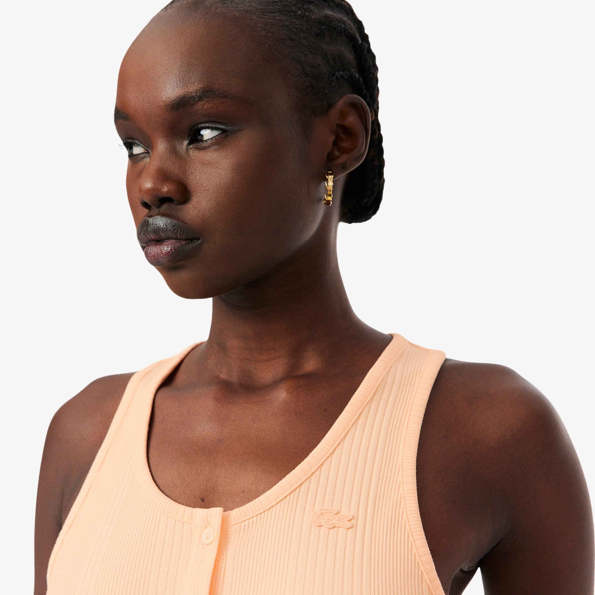 Slim Fit Ribbed Cotton Tank Top