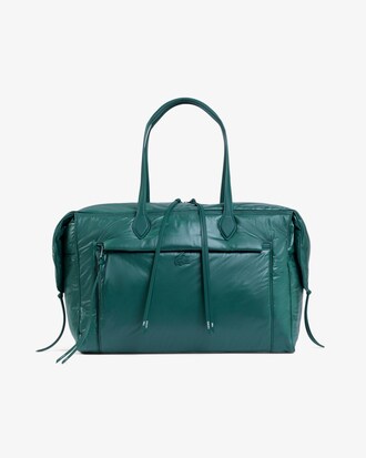 Runway Glossy Nylon Weekender Bag