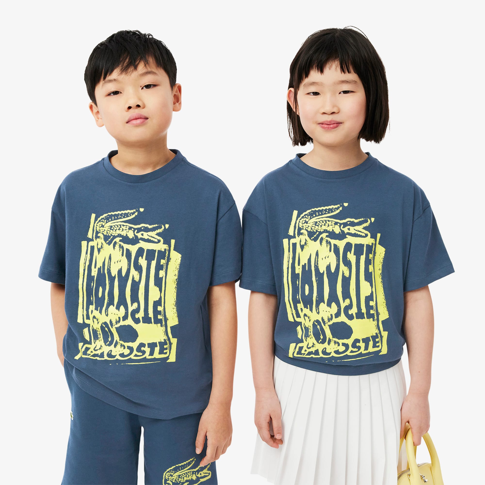 Lacoste Kids' Printed Cotton T-Shirt